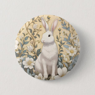 Chapa Redonda De 5 Cm Hermano blanco lindo Pastel Floral Amarilla