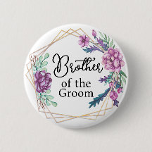 Hermano del Novio Floral Púrpura Boda