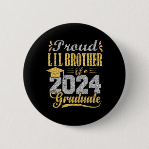 Chapa Redonda De 5 Cm Hermano Lil De Un Graduado De 2024