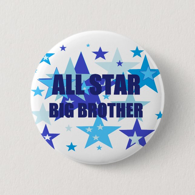 Chapa Redonda De 5 Cm Hermano mayor All Star (Anverso)