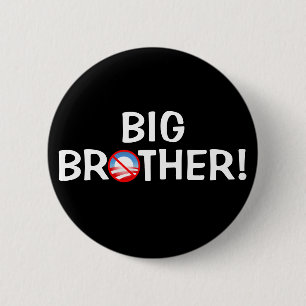 Chapa Redonda De 5 Cm ¡Hermano mayor! - Obama