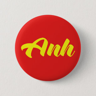 Chapa Redonda De 5 Cm Hermano vietnamita - Anh ~ Idioma vietnamita