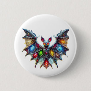 Chapa Redonda De 5 Cm Hermosa Bat