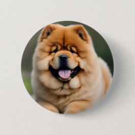 Chapa Redonda De 5 Cm Hermosa Chow Chow