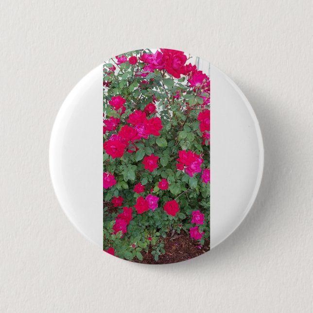 Chapa Redonda De 5 Cm Hermosas flores (Anverso)