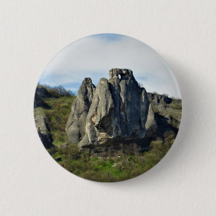 Chapa Redonda De 5 Cm Hermoso Badge Redondo de Foto de Acantilados