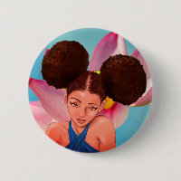 HERMOSO CHICA NEGRO AFRO PUFF NATURAL