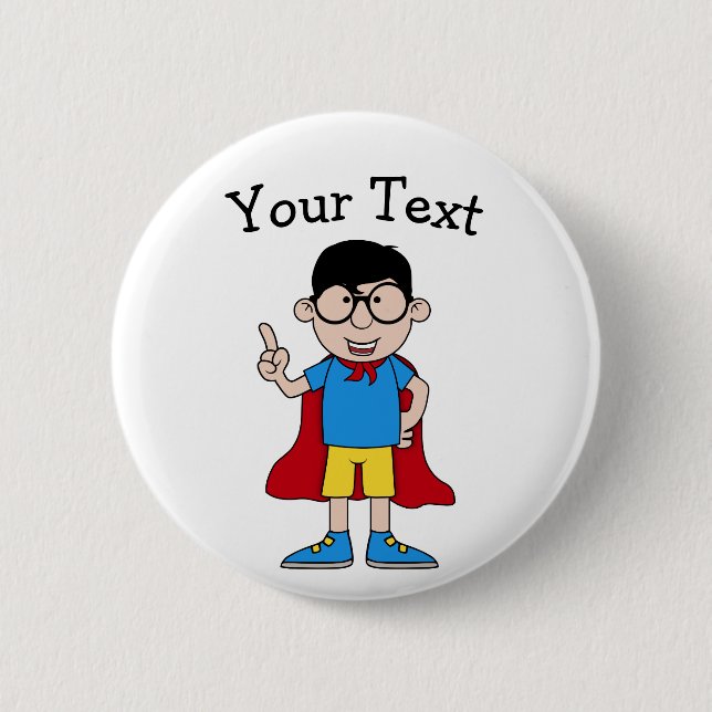 Chapa Redonda De 5 Cm Héroe (Anverso)