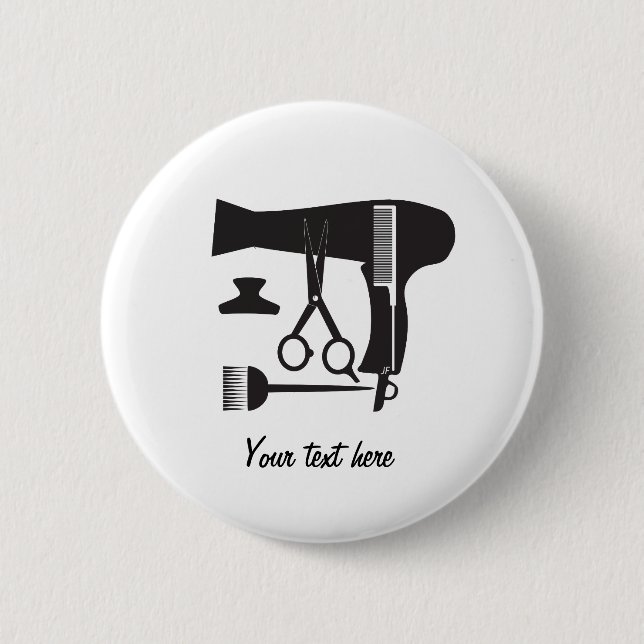 Chapa Redonda De 5 Cm Herramientas de los peinados (Anverso)