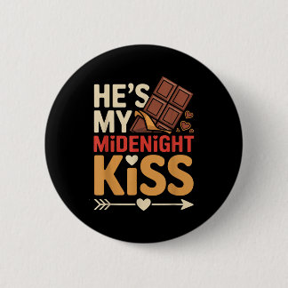 Chapa Redonda De 5 Cm Hes My Midnight Kiss Happy New Year Matching Coupl