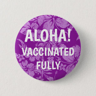 Chapa Redonda De 5 Cm Hibiscus Pareau Trastornó La Vacunación En Hawái