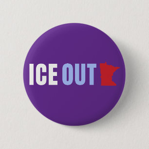 Chapa Redonda De 5 Cm HIELO FUERA Anti Trump