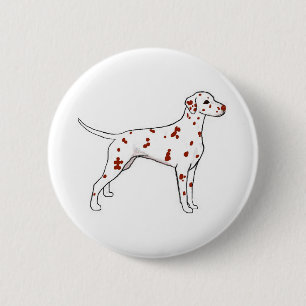 Chapa Redonda De 5 Cm Hígado Dalmatian