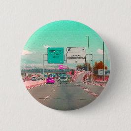 Chapa Redonda De 5 Cm Highway Badge