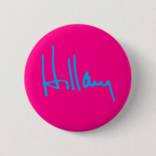 Chapa Redonda De 5 Cm "Hillary" 2,25 pulgadas