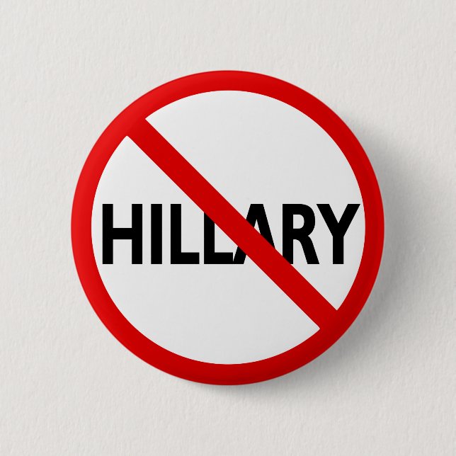Chapa Redonda De 5 Cm Hillary anti (Anverso)