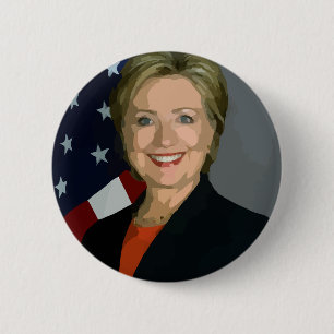 Chapa Redonda De 5 Cm hillary clinton