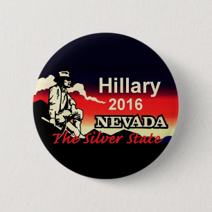 Chapa Redonda De 5 Cm Hillary Clinton 2016