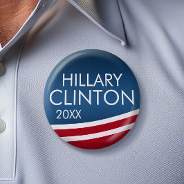 Chapa Redonda De 5 Cm Hillary Clinton 2016 Diseño moderno de madera