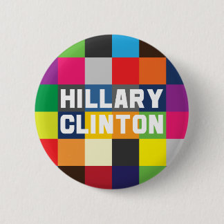 Chapa Redonda De 5 Cm Hillary Clinton colorida 2016 botones