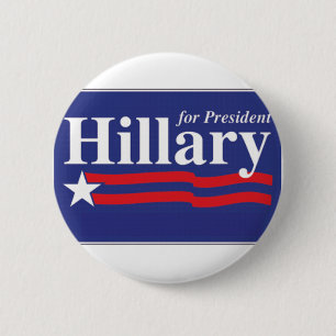 Chapa Redonda De 5 Cm Hillary Clinton para el Pin del presidente 2016