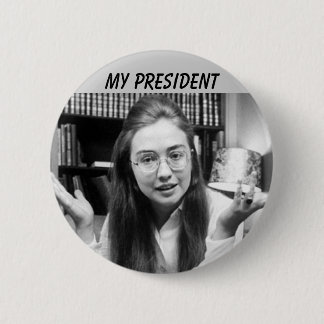 CHAPA REDONDA DE 5 CM HILLARY CLINTON PARA PRESIDENTE