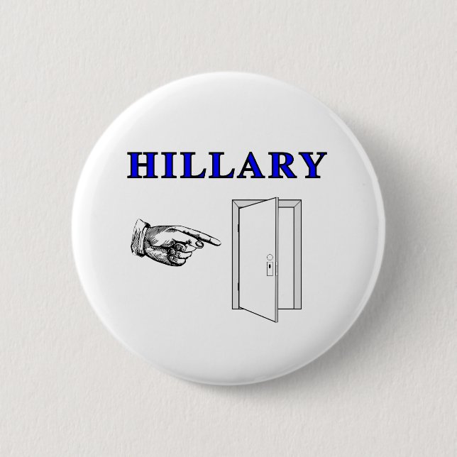 Chapa Redonda De 5 Cm Hillary Salir (Anverso)