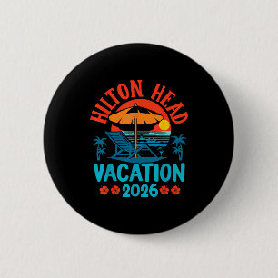 Chapa Redonda De 5 Cm Hilton Head Carolina del Sur 2026 Vacaciones Famil