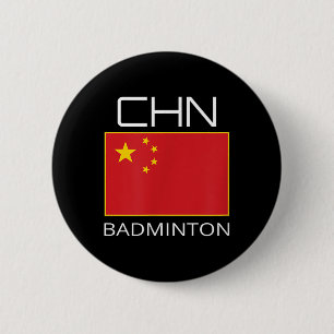 Chapa Redonda De 5 Cm Hincha del equipo chino de Badminton regalo a atle