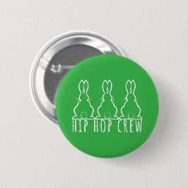 Chapa Redonda De 5 Cm Hip Hop Crew Cute Bunny Rabbits