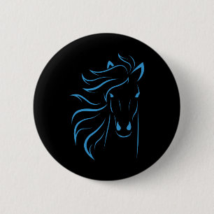 Chapa Redonda De 5 Cm Hípica Regalos Mujeres Hombres Ecuestres Caballo