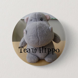 Chapa Redonda De 5 Cm Hipopótamo del equipo
