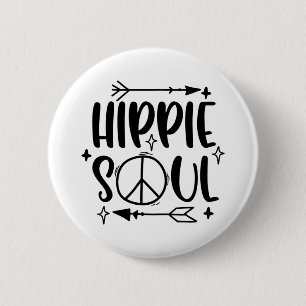 Chapa Redonda De 5 Cm Hippie