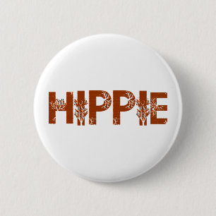 Chapa Redonda De 5 Cm Hippie
