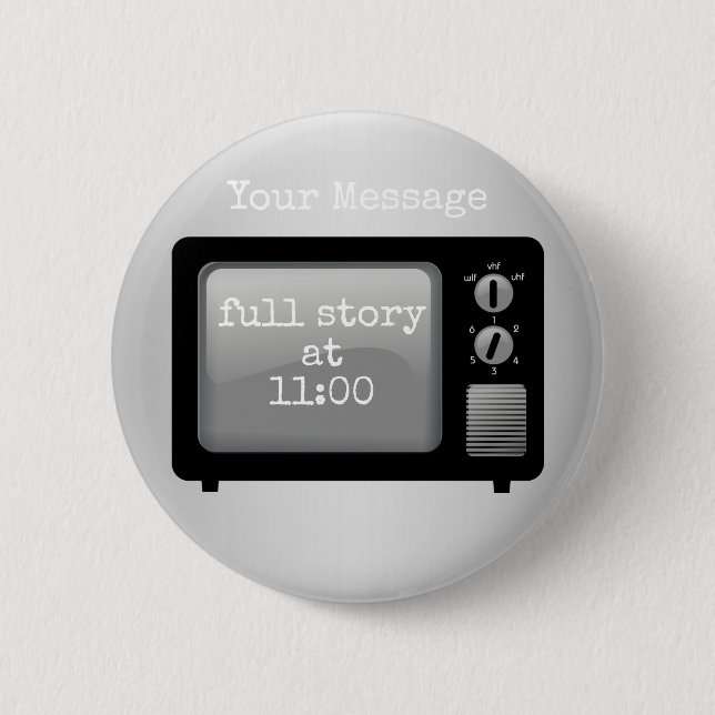 Chapa Redonda De 5 Cm Historia completa en la novedad de 11 TV (Anverso)