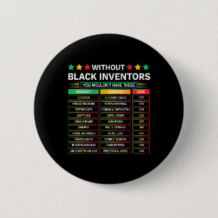 Chapa Redonda De 5 Cm Historia de inventores negros olvidados Historia n