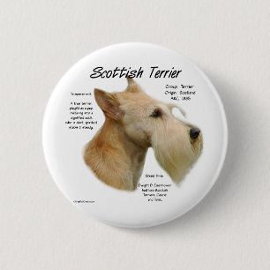 Chapa Redonda De 5 Cm Historia de Wheaten Scottie