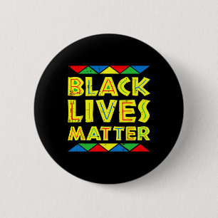 Chapa Redonda De 5 Cm Historia del Problema de las Vidas Negras Protesta
