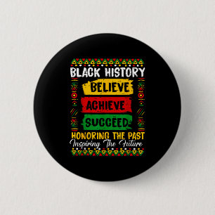 Chapa Redonda De 5 Cm Historia Negra Cree Logra Honrando Pasado Inspir