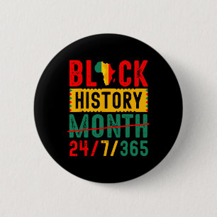 Chapa Redonda De 5 Cm Historia negra T Camisetas Camisa del Mes de Histo