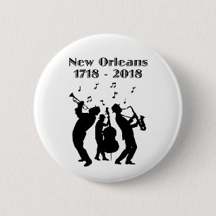 Chapa Redonda De 5 Cm Histórico Tricentenario de Nueva Orleans