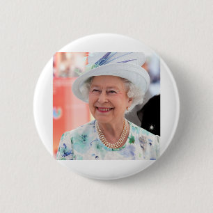 Chapa Redonda De 5 Cm HM Queen Elizabeth II Abu Dhabi Fotografía profesi