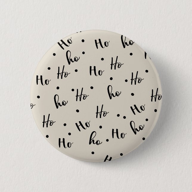 Chapa Redonda De 5 Cm Ho ho ho (Anverso)