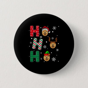 Chapa Redonda De 5 Cm Ho Ho Ho Ho Chow Chow Perro Lover Navidades coinci