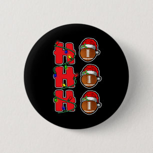 Chapa Redonda De 5 Cm Ho Ho Ho Ho Santa Hat Navidades de la pelota de fú
