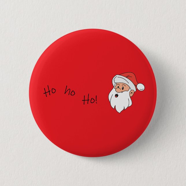 Chapa Redonda De 5 Cm Ho ho ho santa clause  (Anverso)