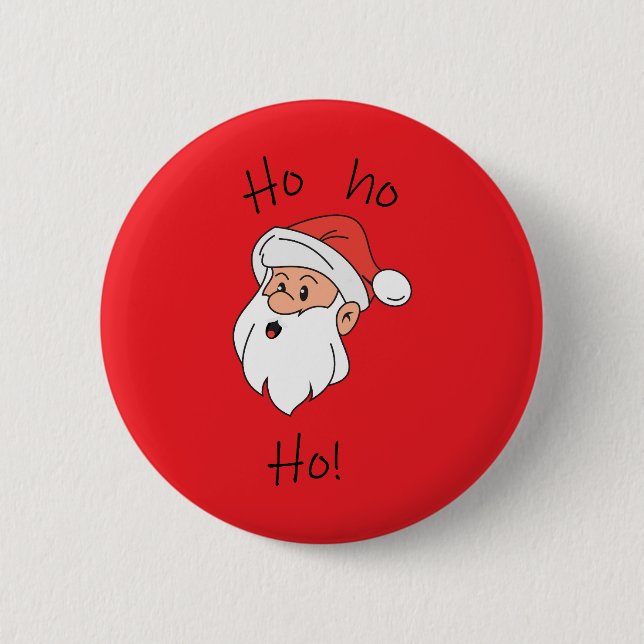 Chapa Redonda De 5 Cm Ho ho ho santa clause (Anverso)