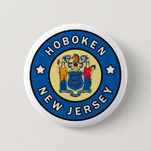 Chapa Redonda De 5 Cm Hoboken New Jersey
