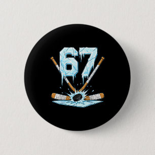 Chapa Redonda De 5 Cm Hockey Divertido 67 Meme 6-7 Seis Siete Gen Alfa H