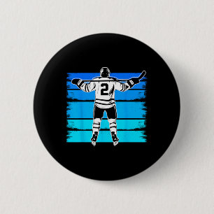 Chapa Redonda De 5 Cm Hockey sobre hielo chicos número 2 cumpleaños 2 añ